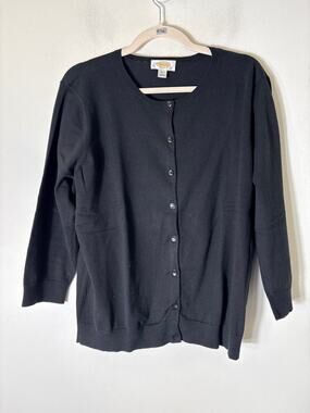 Talbots Black Cardigan XL